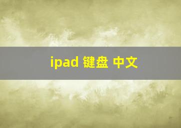 ipad 键盘 中文